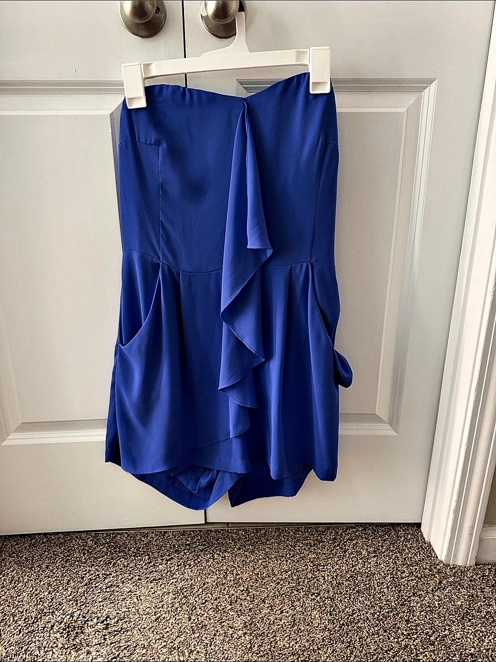 Express Ruffle Mini Dress in Blue Size 10 Like New